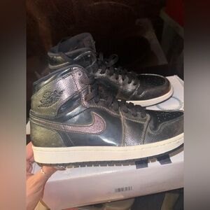 2016 NIKE AIR JORDAN 1 RETRO HIGH ANTI-GRAVITY BLACK size 8.5